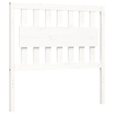 Bed Frame without Mattress White 100x200 cm Solid Wood Pine 3192417