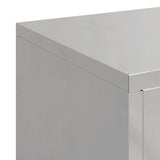 Plant Stand 3 pcs Silver Stainless steel 865831
