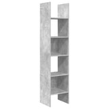 Book Cabinet Concrete Grey 40x35x180 cm Engineered Wood 803402