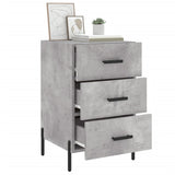 Bedside Cabinet Concrete Grey 40x40x66 cm Engineered Wood 827672
