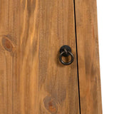 Bathroom Wall Cabinet Solid Pinewood 42x23x70 cm 246039