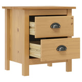 Bedside Cabinets Hill 2pcs 46x35x49.5cm Solid Pine Wood 288907
