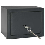 Safe Box with Lock Dark grey 23 x 17 x 17 cm Steel 42011313