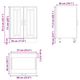 Sink Base Cabinet Lucca White Engineered Wood 853677