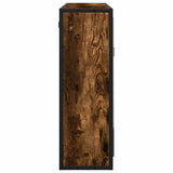 Bathroom Mirror Cabinet Smoked Oak 65x20x60 cm Engineered Wood 849256