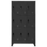 Locker Cabinet Anthracite 90x45x180 cm Steel 339807
