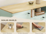 HOMCOM Sideboard Storage Cabinet, 80 cm Buffet Cabinet with 2 Drawers, Open Compartment, Adjustable T3398P555023