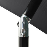 3-Tier Garden Parasol with Aluminium Pole Anthracite 2 m 313854