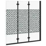 Shower Enclosure Manual Black and Transparent 130 x 130 cm 42018552