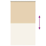 Roller Blind Blackout Beige 135x210 cm Fabric Width 131.6 cm Polyester 4010797