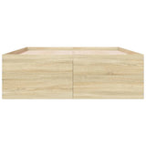 Bed Frame without Mattress Sonoma Oak 140x200 cm 3280925