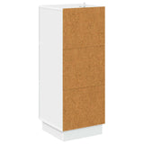 Drawer Cabinet White 33 x 34.5 x 87 cm Engineered Wood 895305