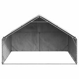 Outdoor Dog Kennel with Cover 3x2x1,9 m Galvanised Steel 4105409