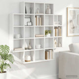 Wall Shelf White 100 x 13 x 100 cm Engineered Wood 8012244
