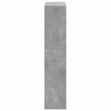 Room Divider Bookcase Concrete Grey 69.5x29x137.5 cm Engineered Wood 858024