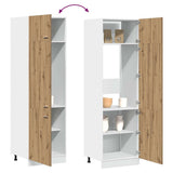 Refrigerator Cabinet Lyon Artisan Oak 60x57x207 cm Engineered Wood 856126