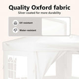 Folding Party Tent with Sidewalls White 3x3 m 93524