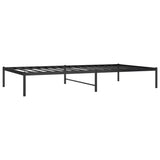 Metal Bed Frame without Mattress Black 107x203cm 350842