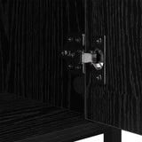 Bedside Cabinet 2 pcs Black Oak 40 x 42 x 60cm Engineered Wood 881811