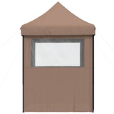 Party Tent Folding Brown 200 x 200 x 306 cm Oxford Fabric 42023537