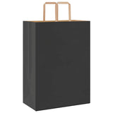 Paper Bags 250 pcs with Handles Black 32x17x44 cm 4101874