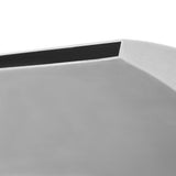Pool Fountain Stainless Steel 30x9x26 cm Silver 43691