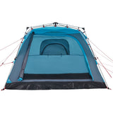 Camping Tent Cabin 4-Person Blue Quick Release 4004220