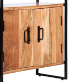 4-Tier Bookcase 80x30x180 cm Solid Acacia Wood 284420
