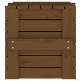 Storage Box Honey Brown 58x40.5x42 cm Solid Wood Pine 824996