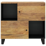Sideboard with 2 Doors 80x33x75 cm Solid Wood Mango 352924