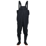 Chest Waders with Boots Black Size 41 4016984