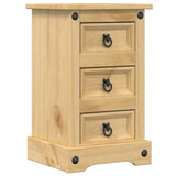 Bedside Cabinet "Corona" 35x32,5x58 cm Solid Wood Pine 4005653