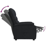 Recliner Chair Black Fabric 342702