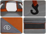 Tunnel Tent Grey and Orange 675 x 392 x 210 cm 42017477