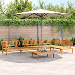 ZNTS 5 Piece Garden Pallet Sofa Set Solid Wood Acacia 3209438