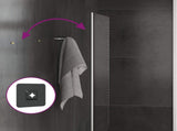 LED Bathroom Mirror Transparent 60 x 80 cm Tempered Glass 42045780