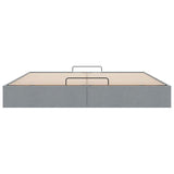 Ottoman Bed Frame without Mattress Light Grey Super King Fabric 3310922