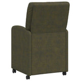 Dining Chairs with Wheels 2 pcs Army green 57 x 67 x 95 cm 42017846