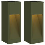 Solar Led Pathway Light 2 pcs Warm White 18 x 18 x 50 cm 879712