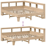 Bookcase Bed without Mattress 140x200cm Solid Wood Pine 3324538