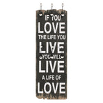 ZNTS Wall-mounted Coat Rack with 6 Hooks 120x40 cm LOVE LIVE 245853