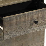 Bedside Cabinet Light Grey 50x33x60 cm Solid Wood Mango 4017800