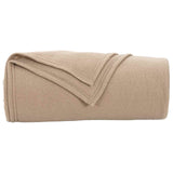 Throw Blankets 6 pcs Camel 270 x 240 cm Fleece 42017052