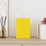 Paper Bags 250 pcs with Handles Yellow 15x8x21 cm 4102005