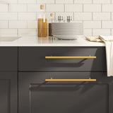 Cabinet Handles 20 pcs Gold 224 mm Stainless Steel 3203600