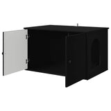 Cat House Black 85 x 55 x 50.5 cm Engineered Wood 8000726