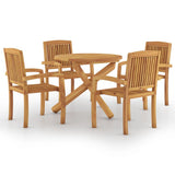Garden Dining Set Natural Teak Solid teak wood Standard 3073201