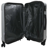 Suitcase with Lock 3 pcs Silver 50 x 31 x 78 cm ABS Plastic 42006237