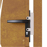Garden Gate 100x125 cm Corten Steel Grass Design 153174