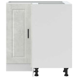 Kitchen Corner Base Cabinet Porto Concrete Grey Engineered Wood 853991